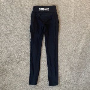 Gymshark Black Leggings w/ Zipper Pockets